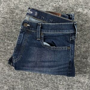 Hollister Epic Flex Men's Size 31x32 Slim Straight Blue Denim‎ Jeans EUC